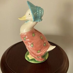 Price dropped (was 65) Vintage 1998 Beatrix Potter duck ceramic bank